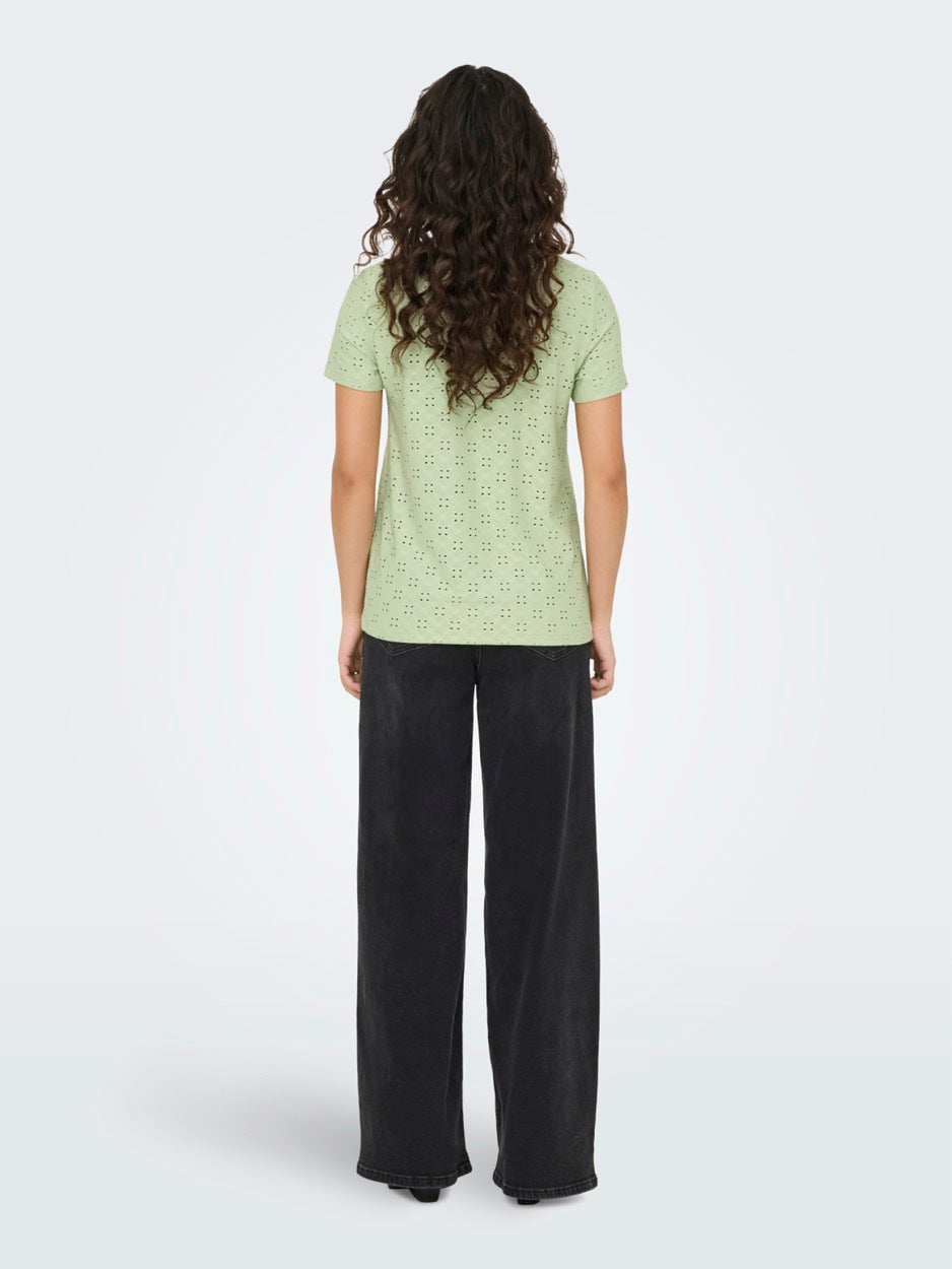 Jdycathinka S/s Tag Top Jrs Noos - Olijf