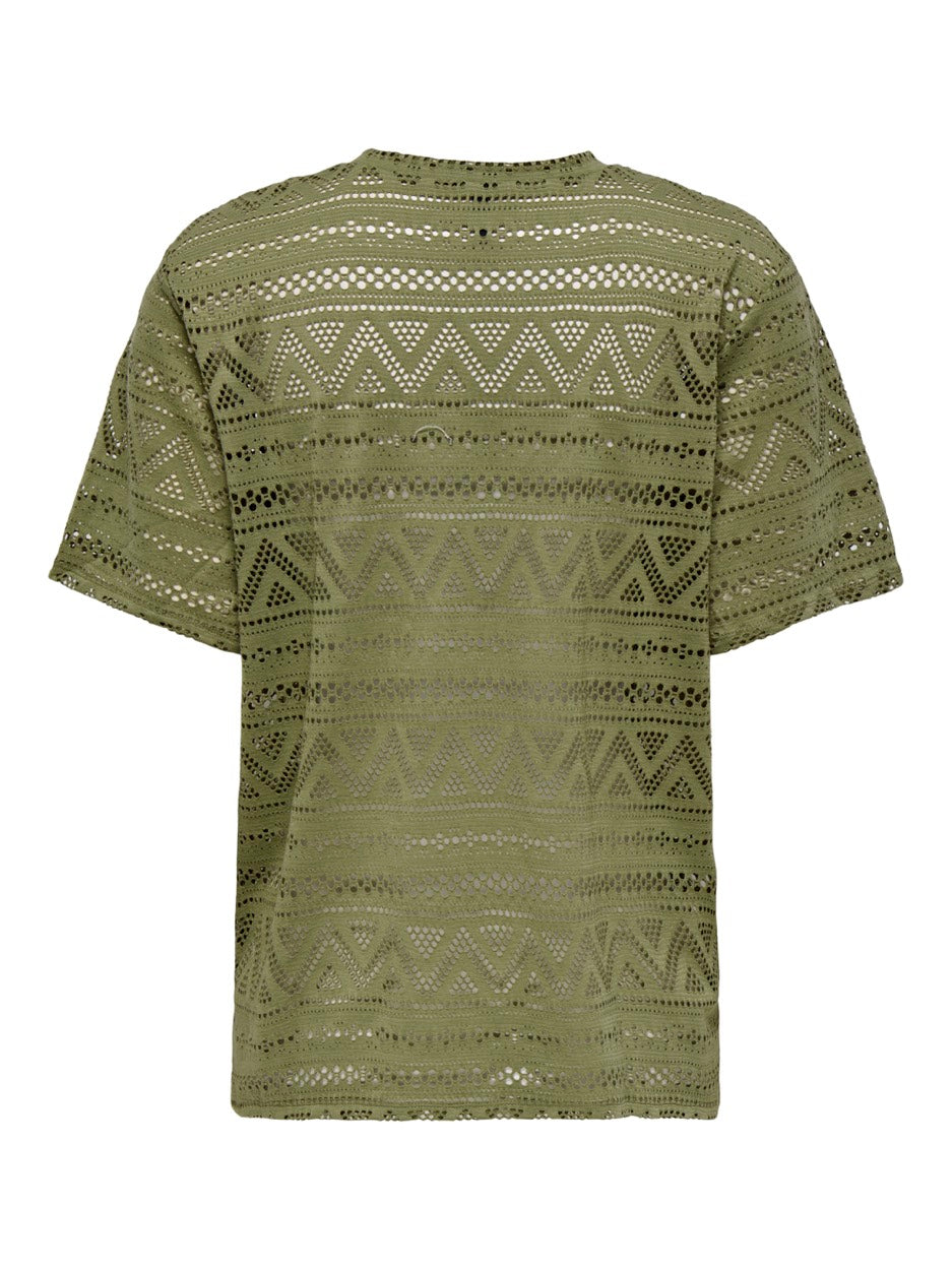 Onlaniri S/s O-neck Top Jrs - Army