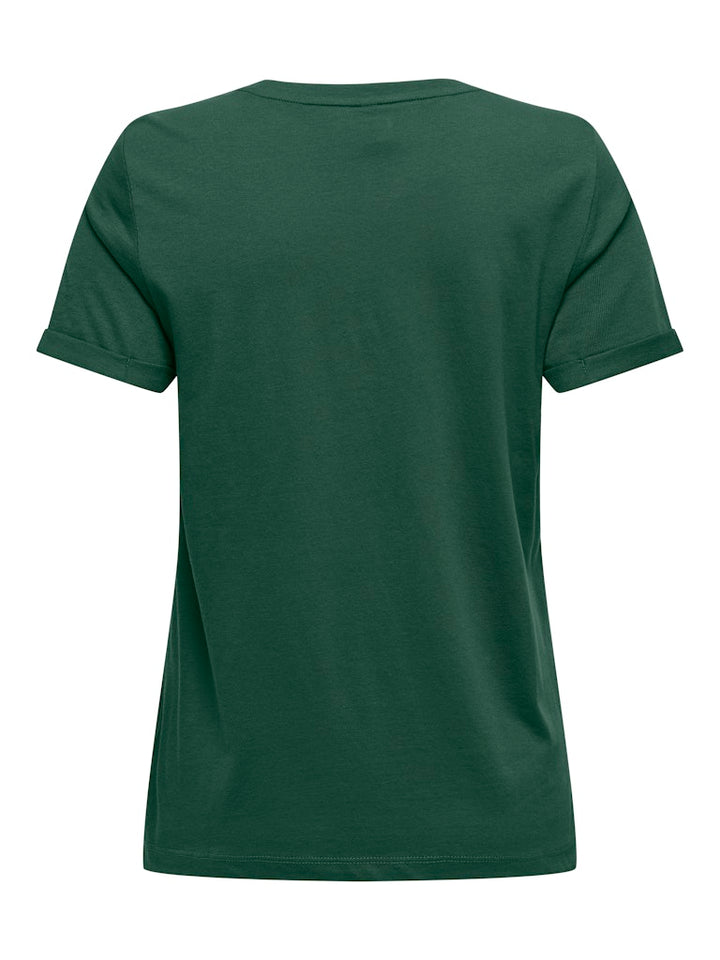 Onlkita Life S/s Top Noos - Donkergroen