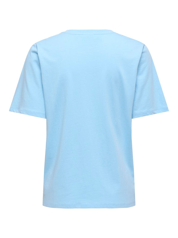 Jdytinne S/s Summer Print T-shirt Jrs - Lichtblauw