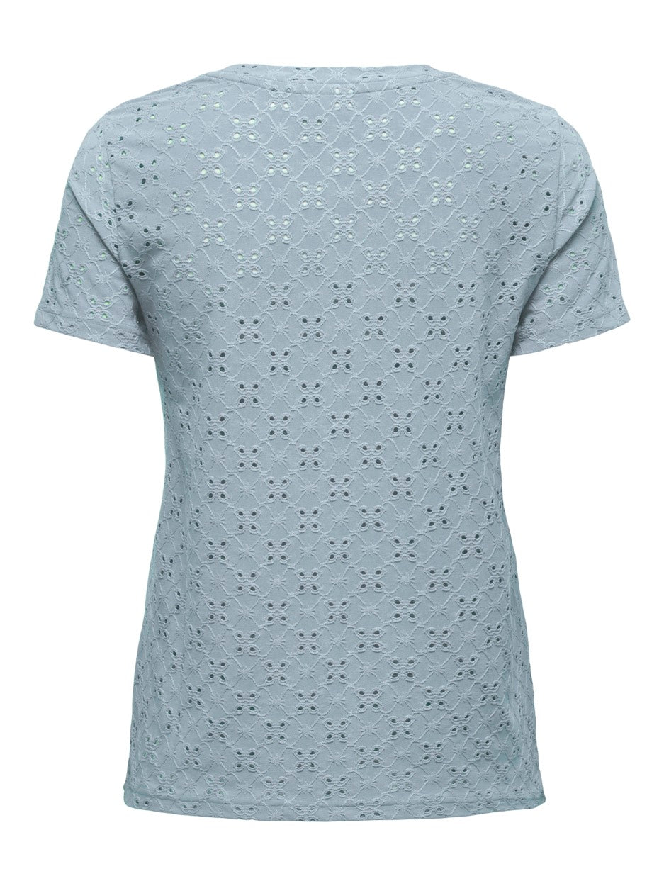 Jdycathinka S/s Tag Top Jrs Noos - Lichtblauw