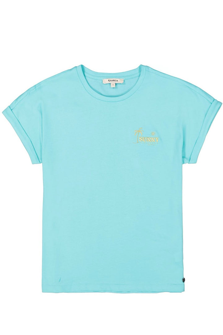 Garcia - Korte mouw T-shirts - 4339.32.0007 - Aqua