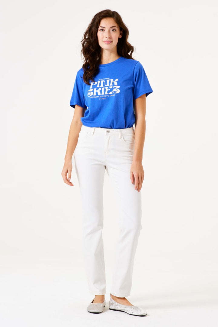 Garcia - Korte mouw T-shirts - 4339.34.0008 - Kobalt