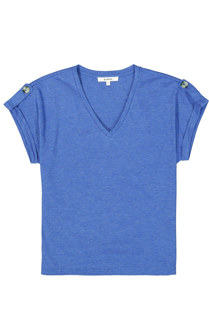 Garcia - Korte mouw T-shirts - 4339.34.0022 - Kobalt