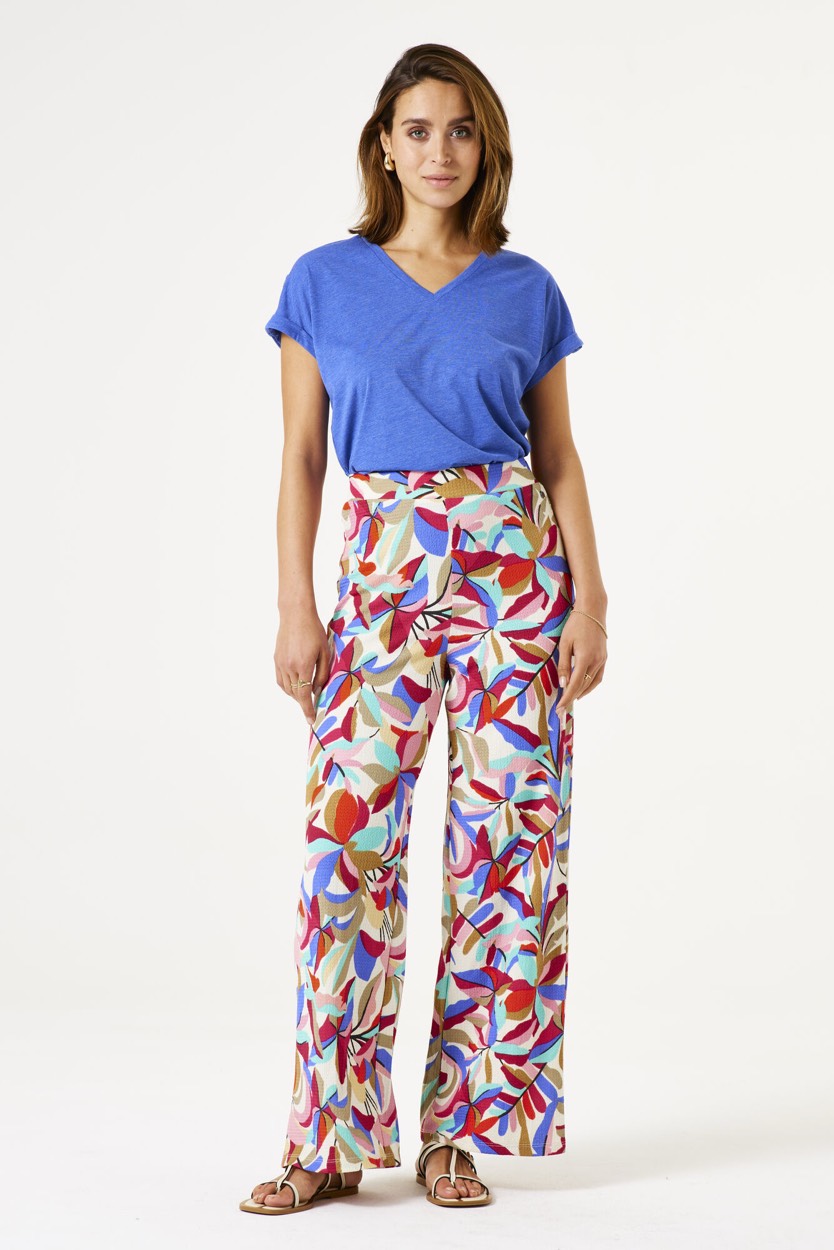 Garcia - Korte mouw T-shirts - 4339.34.0022 - Kobalt