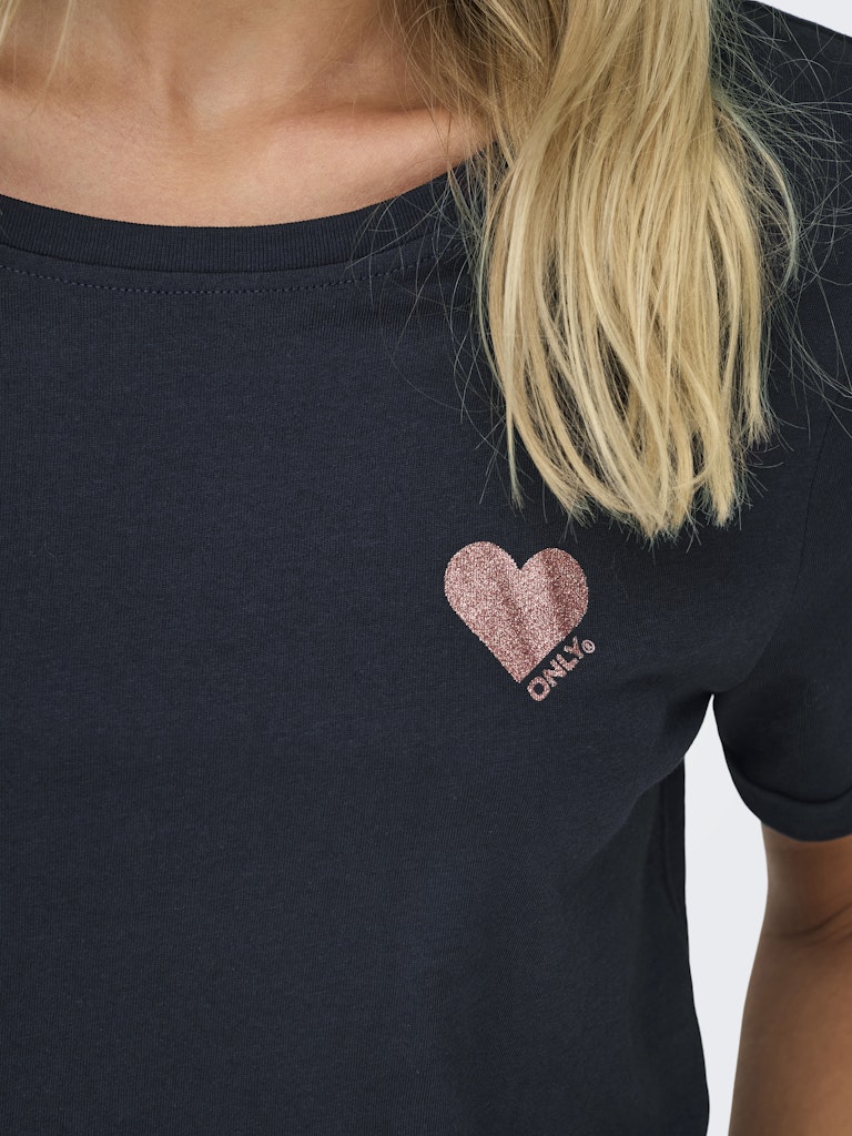 Onlkita Life S/s Top Noos - Navy