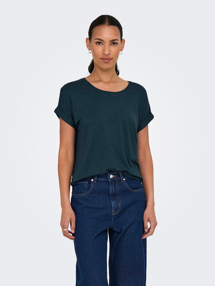 Onlmoster S/s O-neck Top Noos Jrs - Navy