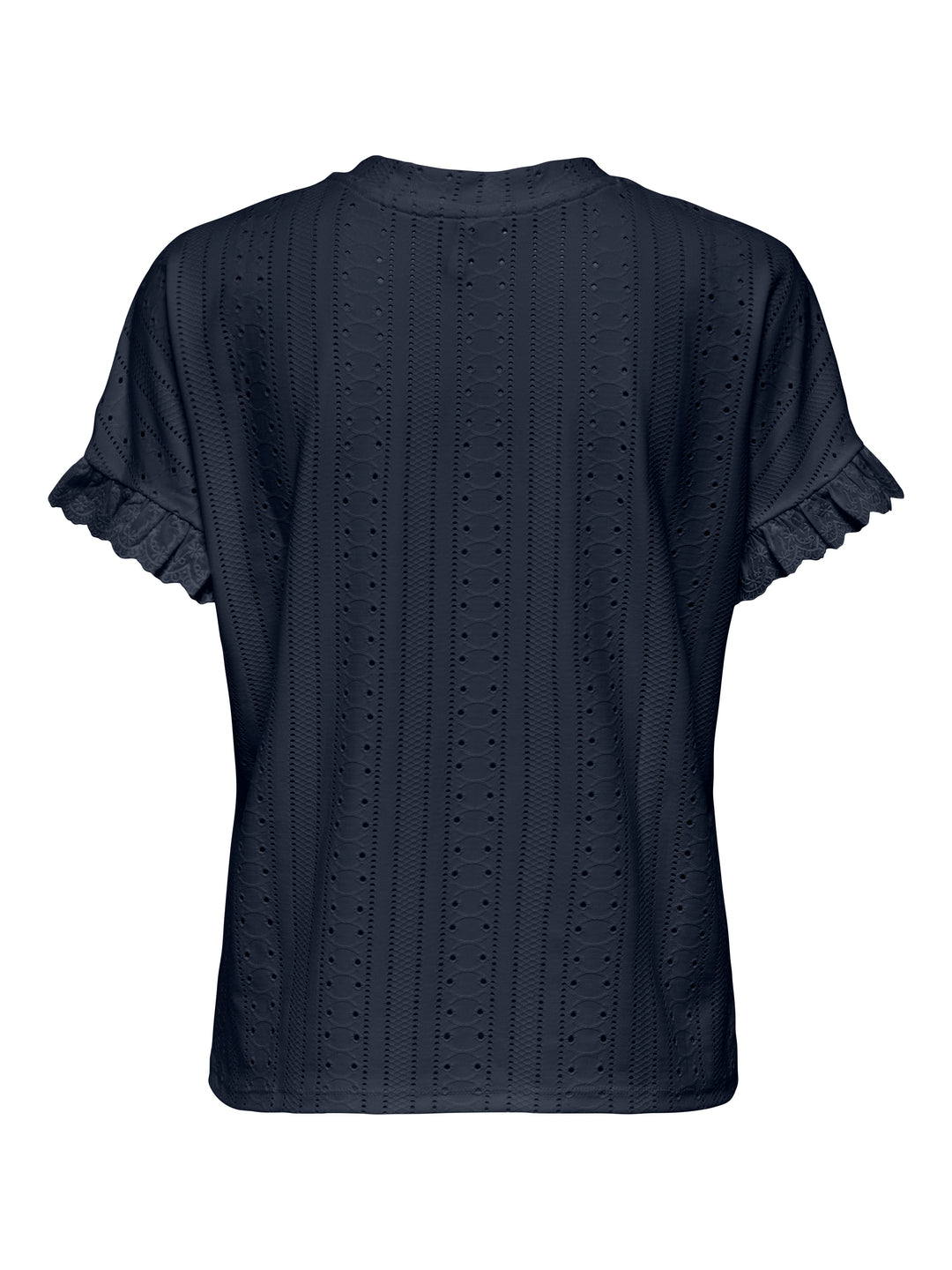 Onlsmilla S/s Frill Mix Top Cs Jrs - Navy