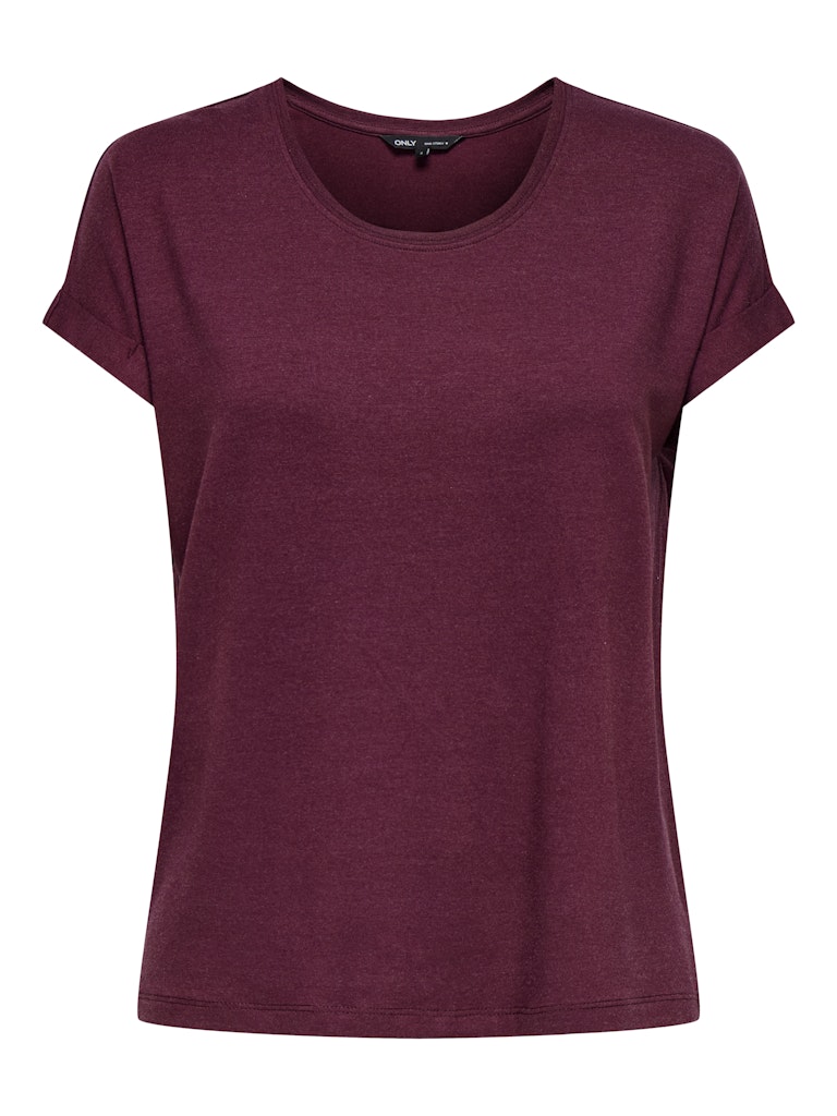 Onlmoster S/s O-neck Top Noos Jrs - Bordeaux