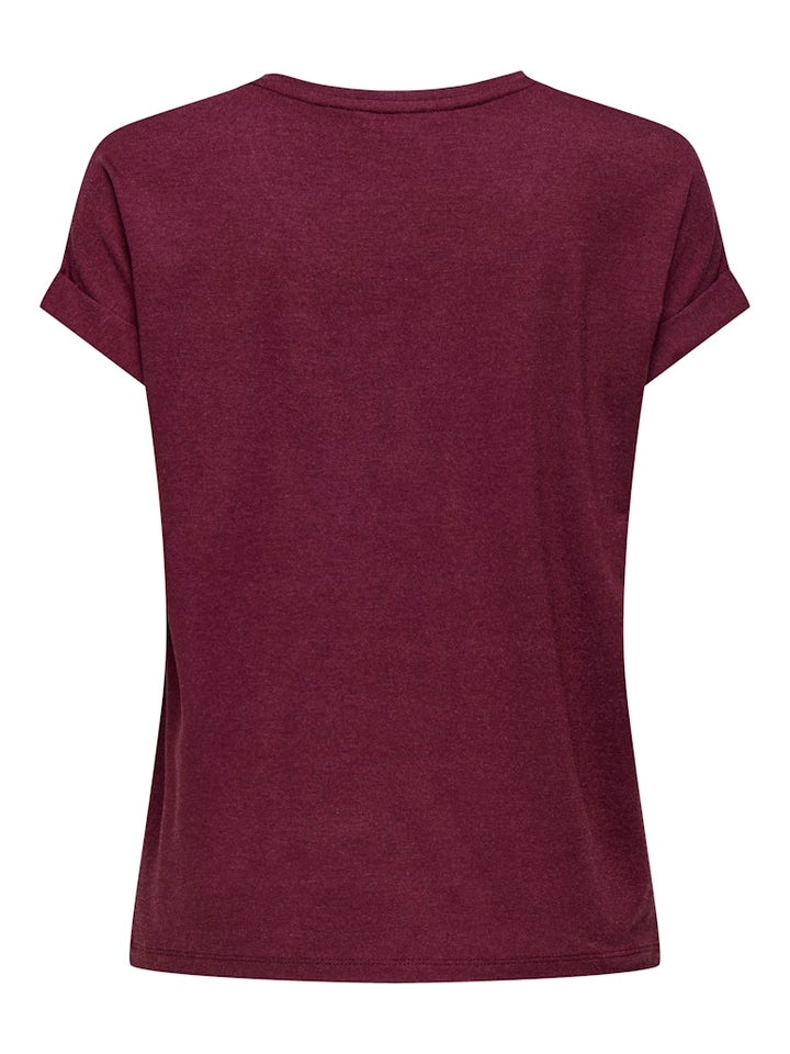 Onlmoster S/s O-neck Top Noos Jrs - Bordeaux