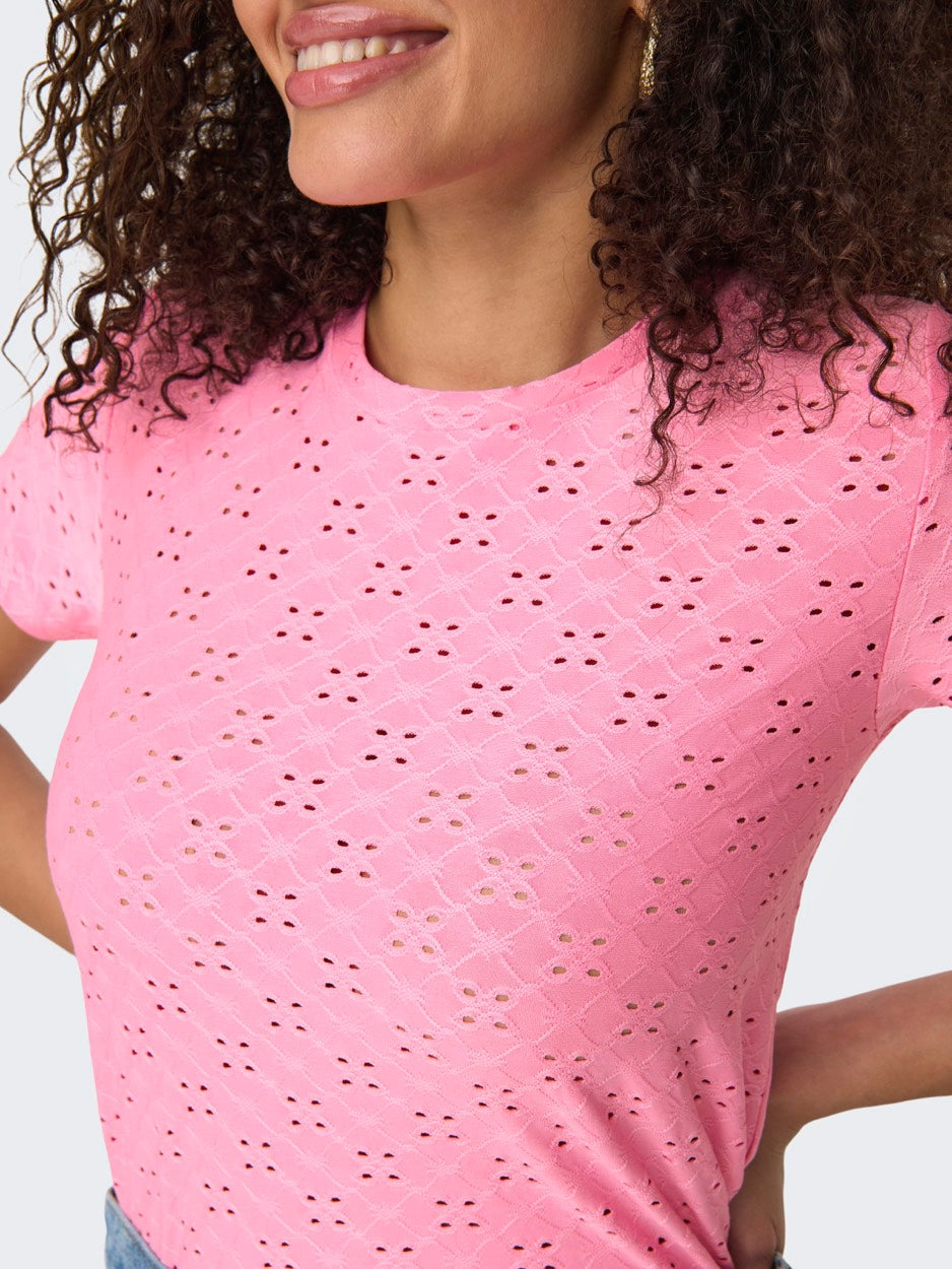 Jdycathinka S/s Tag Top Jrs Noos - Roze