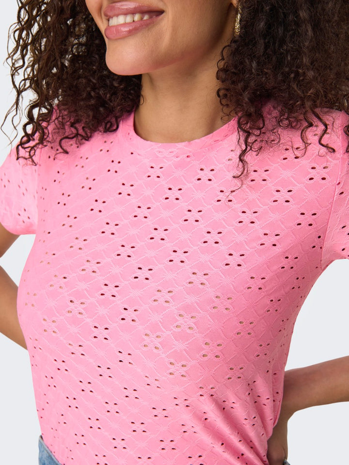 Jdycathinka S/s Tag Top Jrs Noos - Roze