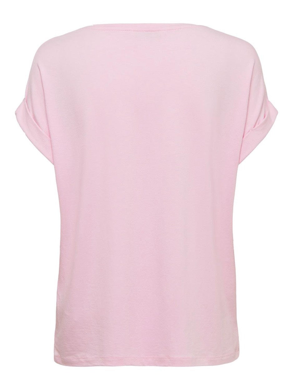 Onlmoster S/s O-neck Top Noos Jrs - Licht Roze