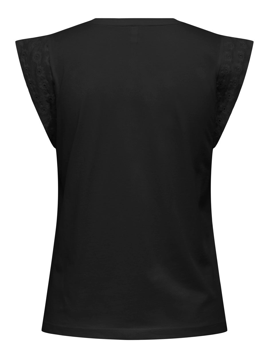 Onlhenriette Life S/l Mix Top Jrs - Zwart