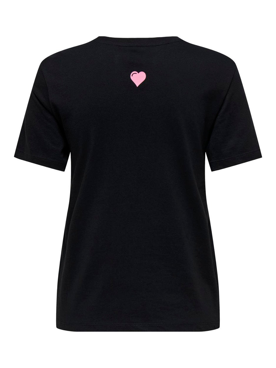 Onllotte Life Reg S/s Not Top Box J - Zwart