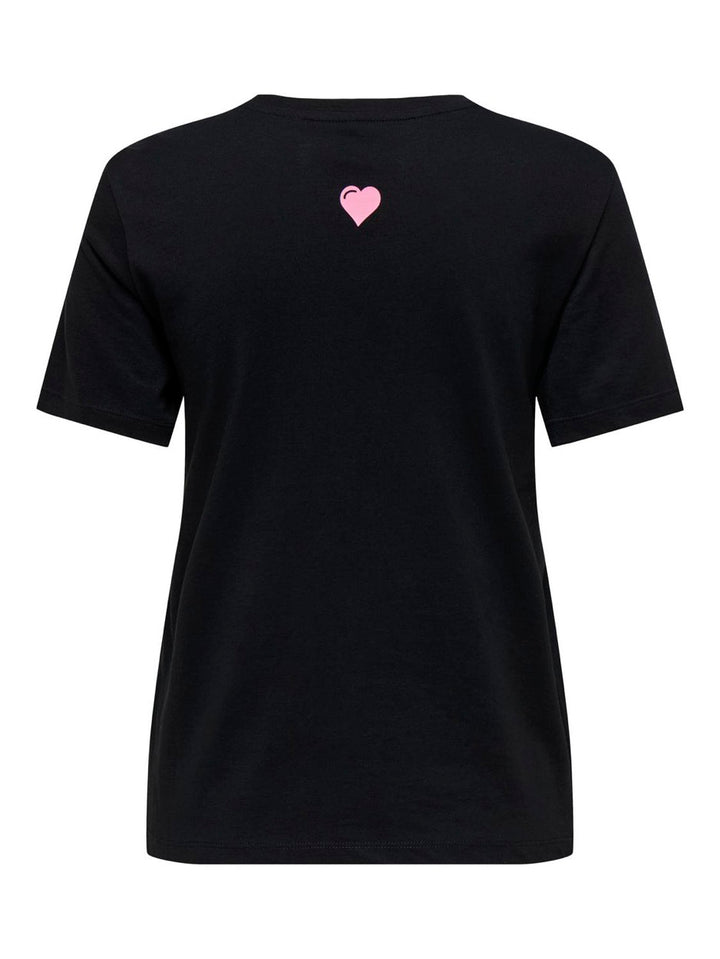 Onllotte Life Reg S/s Not Top Box J - Zwart