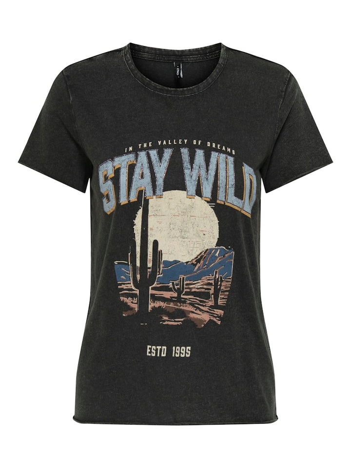 Onllucy Life Reg S/s Top Jrs Noos - Zwart