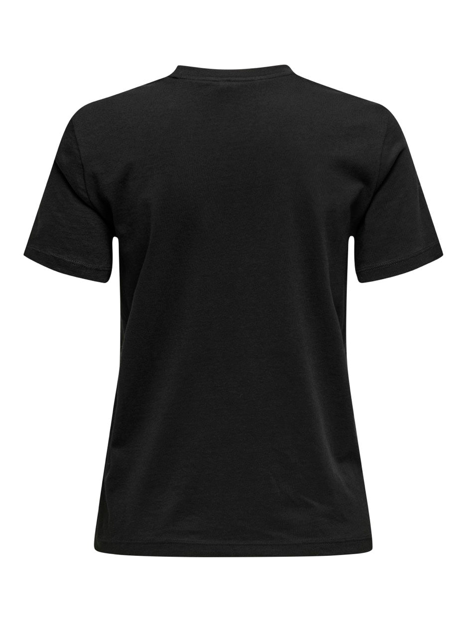 Onlpolli Life Reg S/s Pocket Top Bo - Zwart