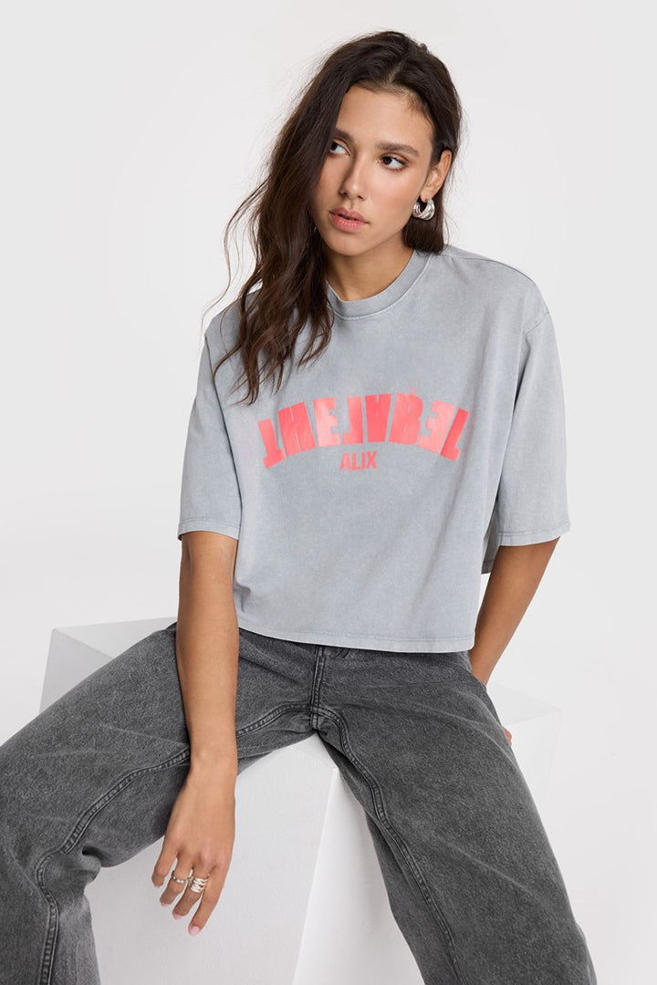 The Label T-shirt - Grijs