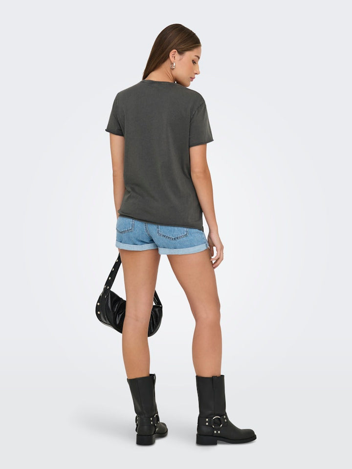 Onllucy Life Reg S/s Top Jrs Noos - Steel