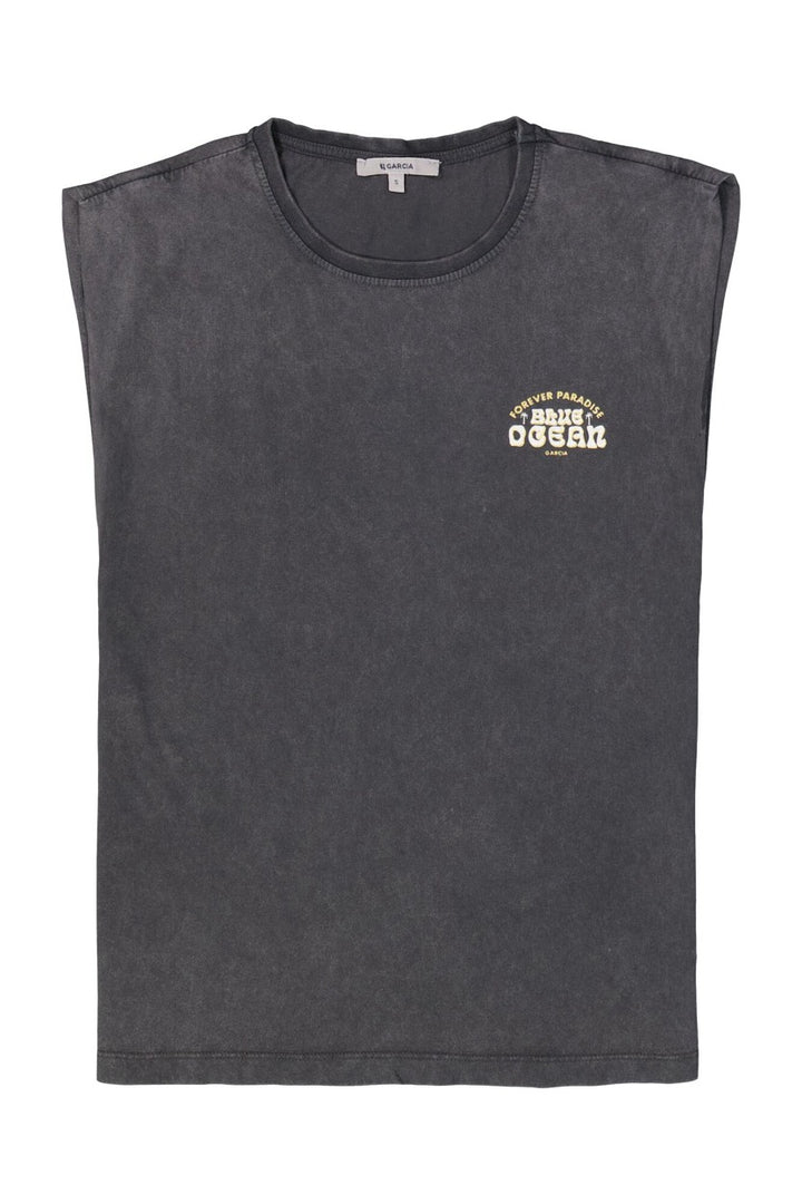 Garcia - Korte mouw T-shirts - 4339.85.0170 - Antraciet