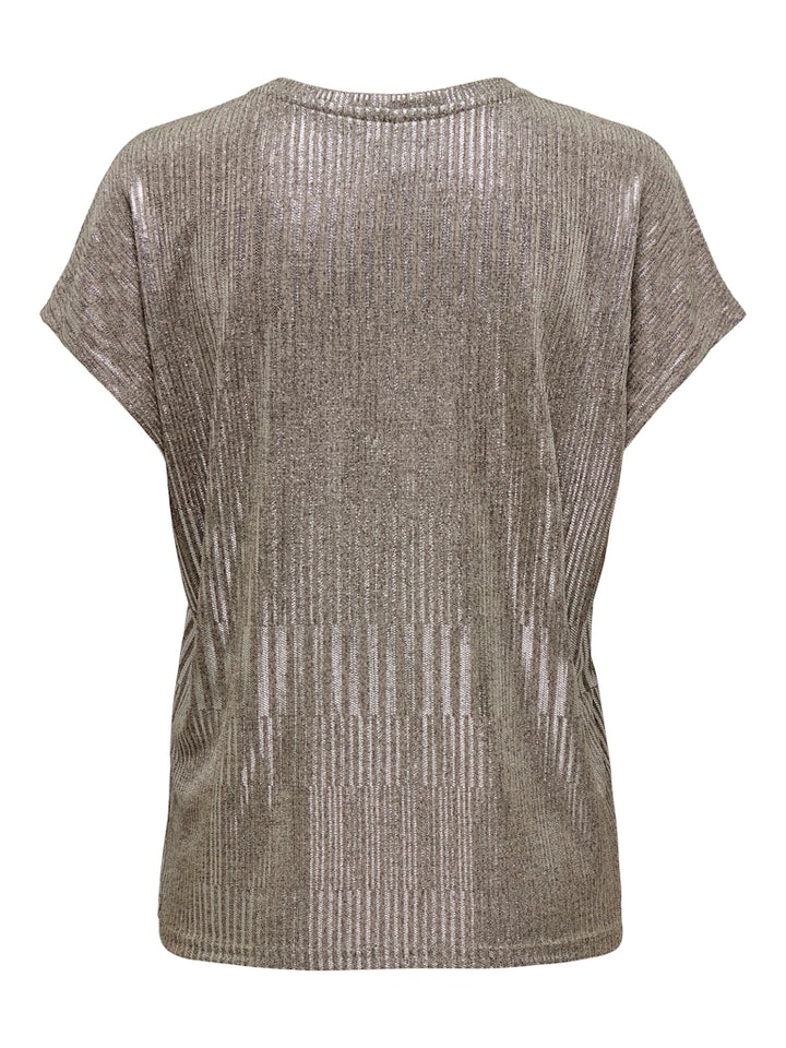 Onlmirinda S/s V-neck Top Pri Jrs - Bronskleurig