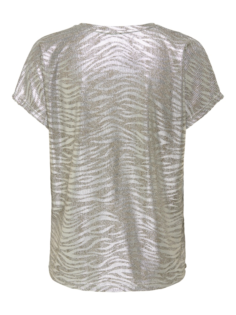 Onlmirinda S/s V-neck Top Pri Jrs - Zilverkleurig