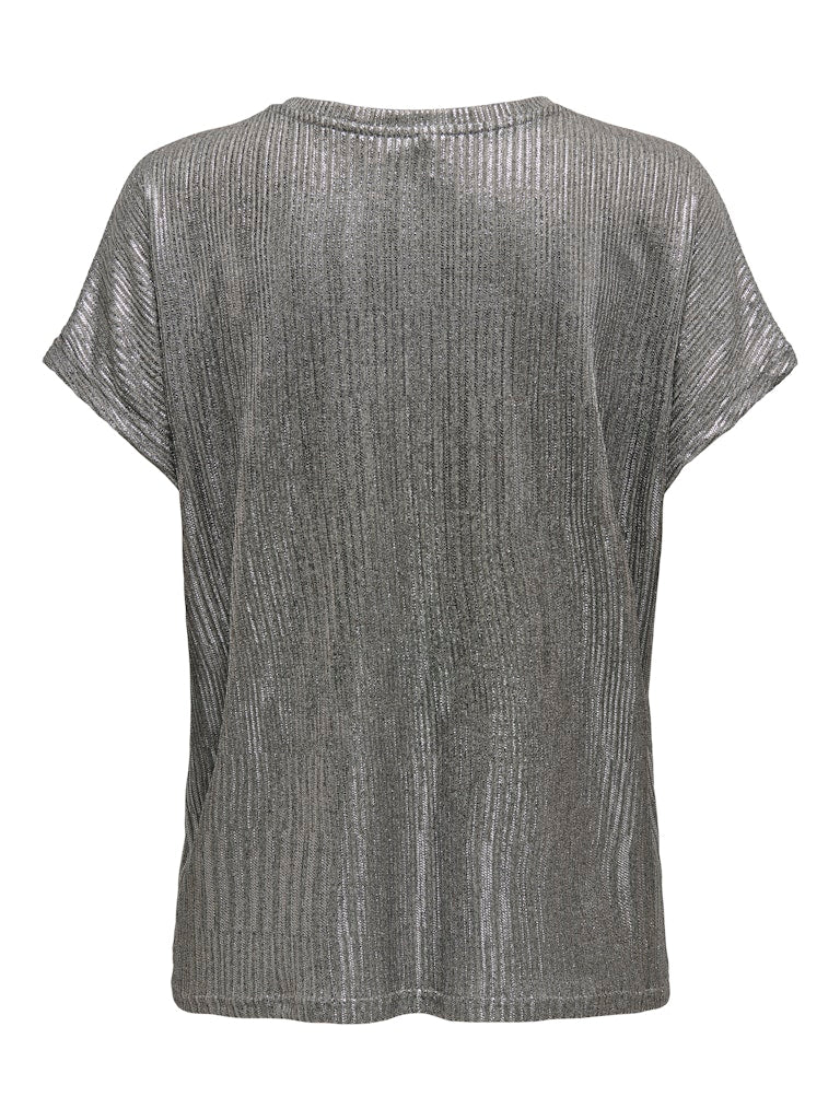 Onlmirinda S/s V-neck Top Pri Jrs - Zilverkleurig