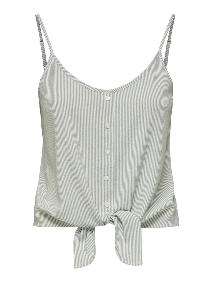 Onllecey Sl Knot Singlet Noos Wvn - Groen Dessin