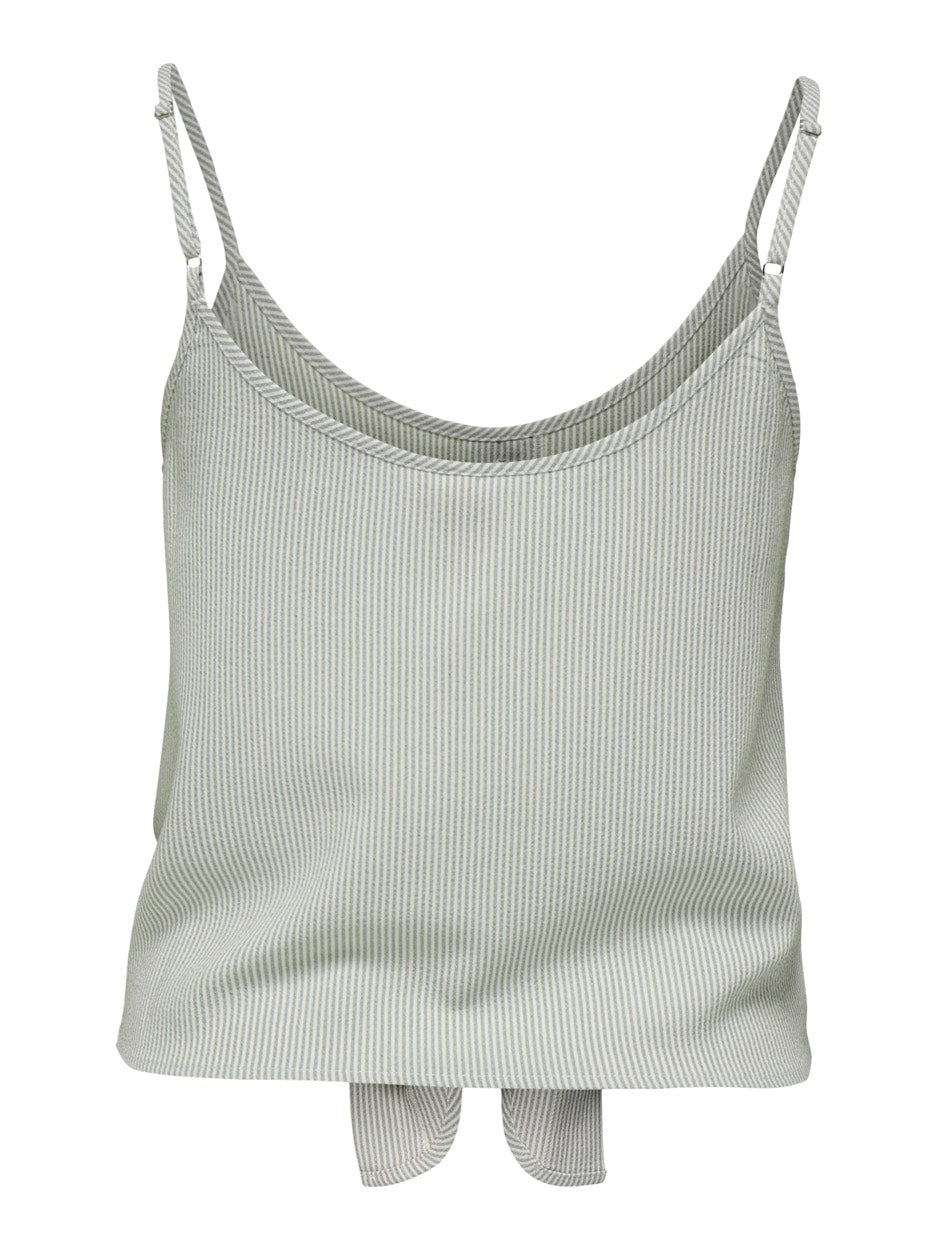 Onllecey Sl Knot Singlet Noos Wvn - Groen Dessin