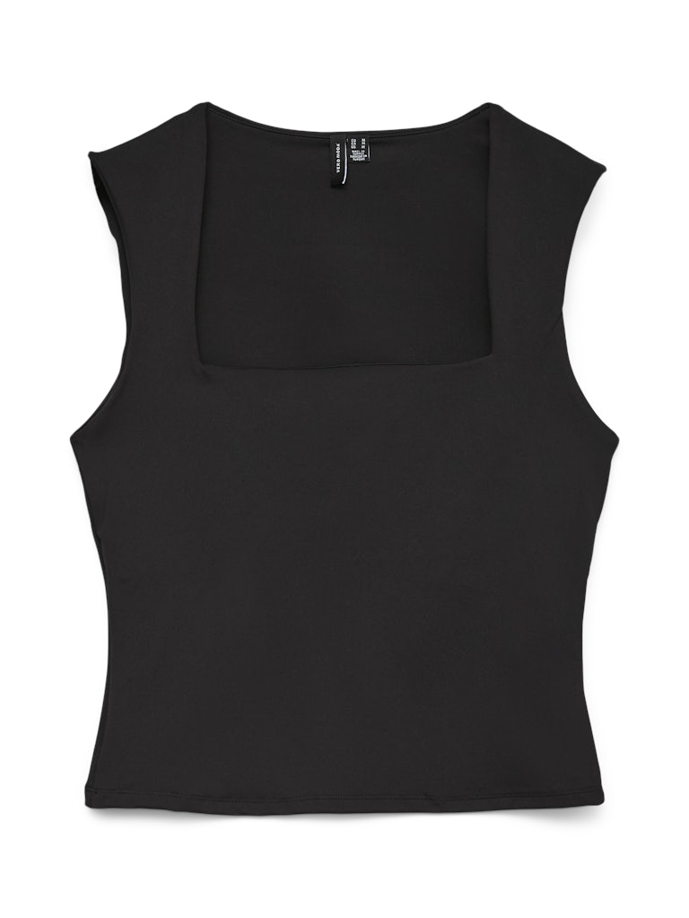 Vmmillion Sl Square Neck Top Jrs Noos - Zwart