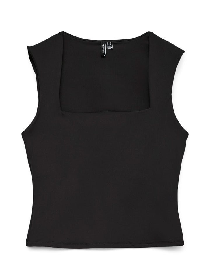 Vmmillion Sl Square Neck Top Jrs Noos - Zwart