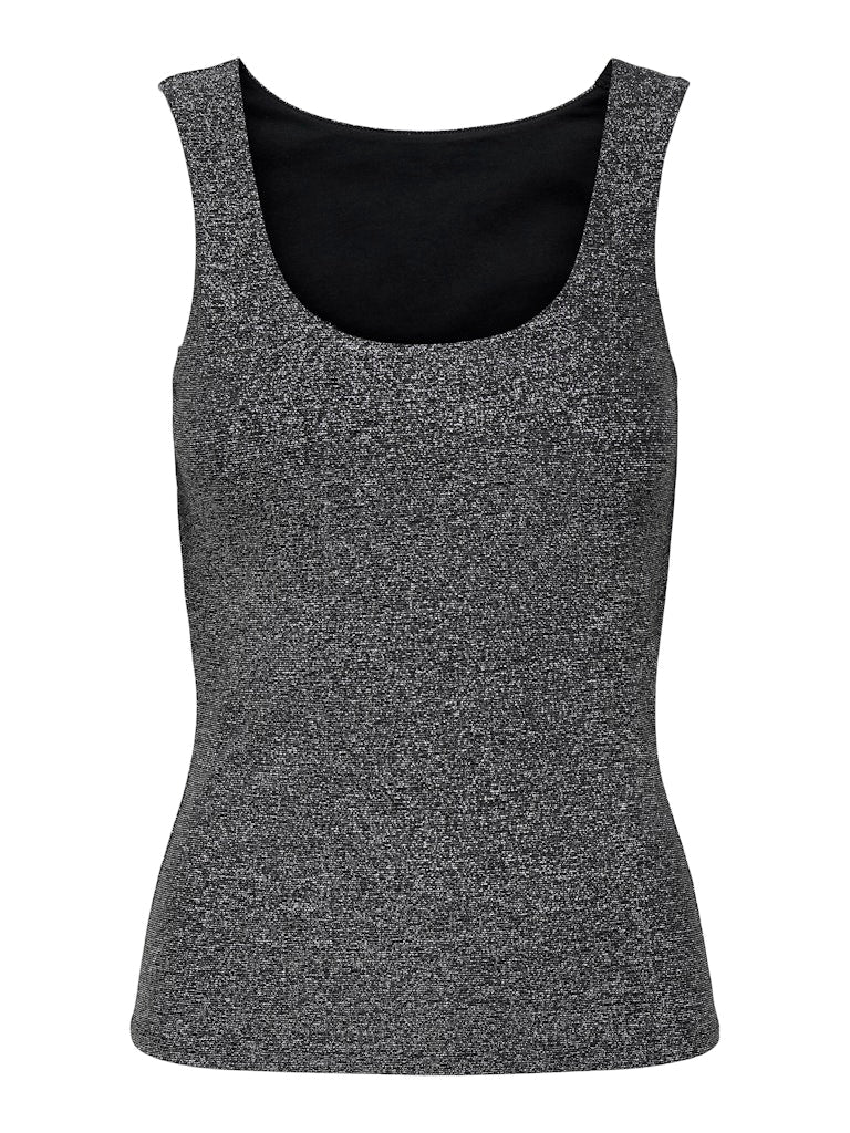 Onlea Glitter S/l 2-ways Top Jrs Noos - Zwart