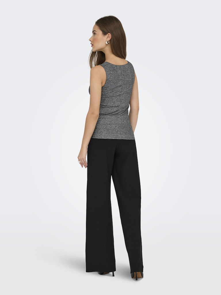 Onlea Glitter S/l 2-ways Top Jrs Noos - Zwart