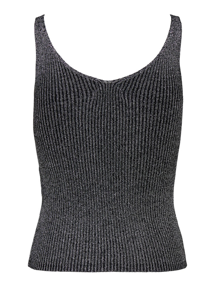 Jdybodilla Lurex S/l Top Knt - Antraciet