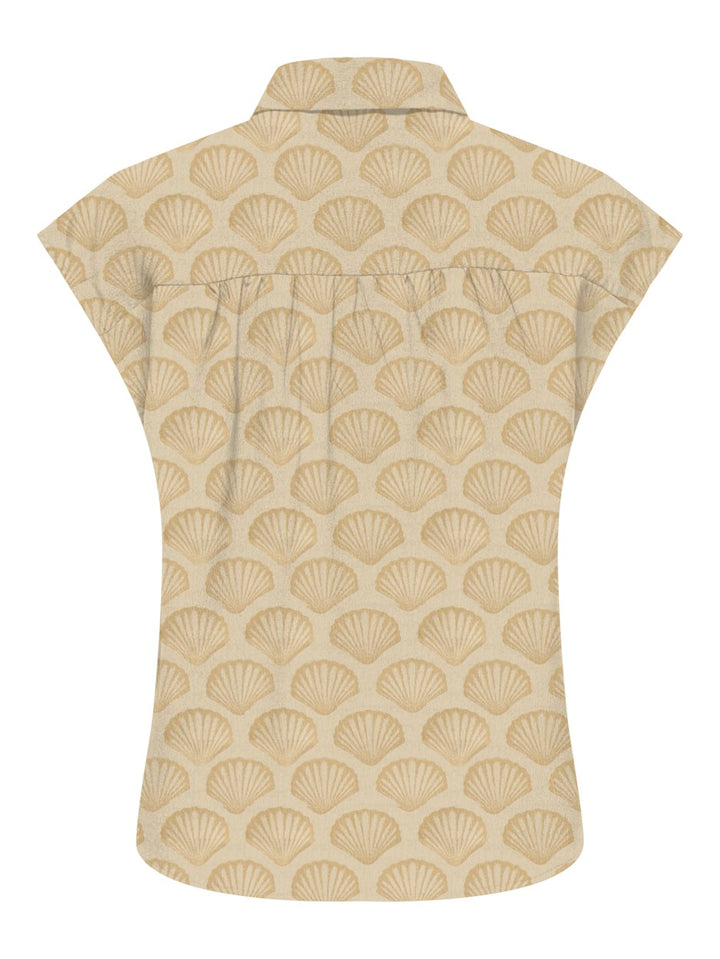 Onlnova Life Vis S/s Clay Shirt Aop - Zand Dessin