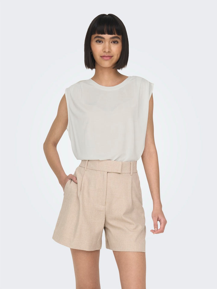 Onlfree Life S/l Modal Satin Mix To - Off-white