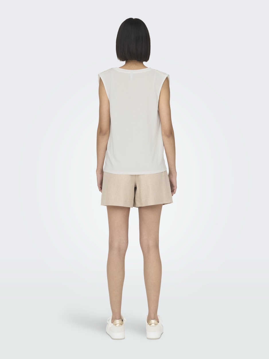 Onlfree Life S/l Modal Satin Mix To - Off-white