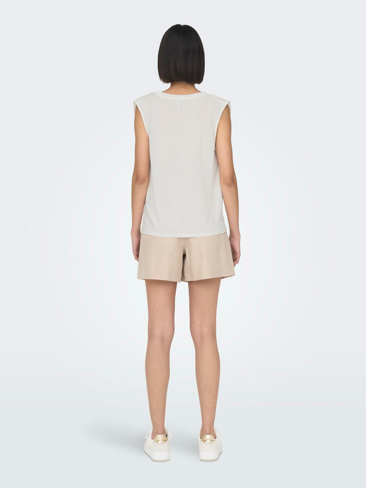 Onlfree Life S/l Modal Satin Mix To - Off-white