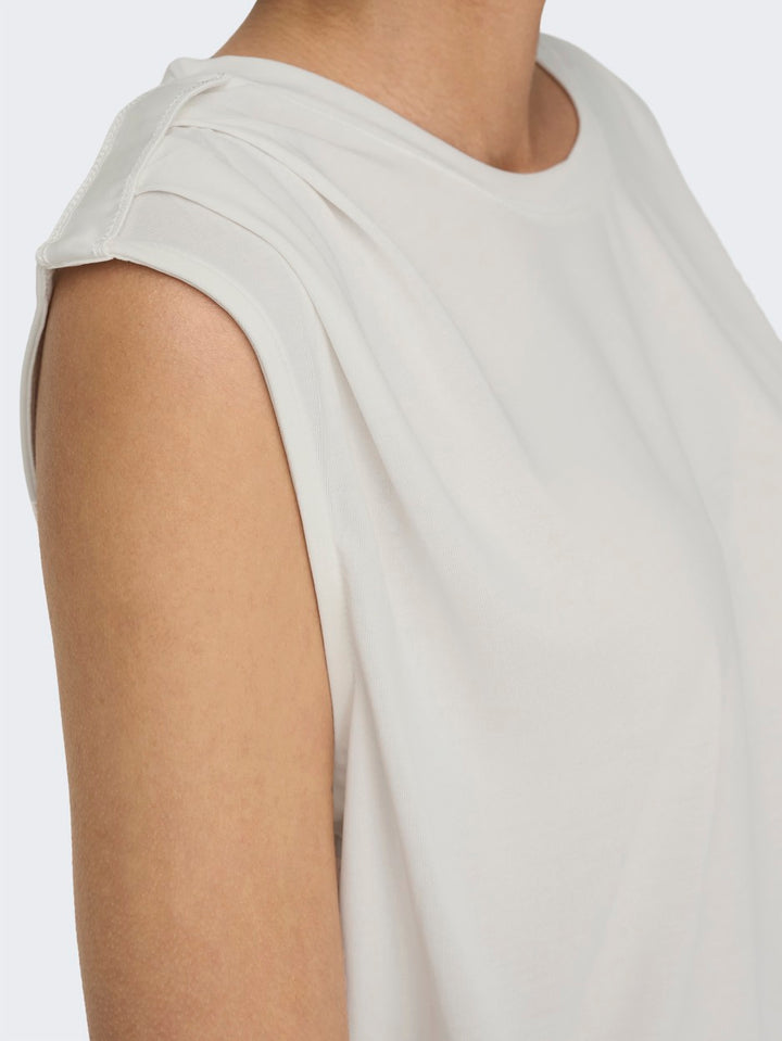 Onlfree Life S/l Modal Satin Mix To - Off-white