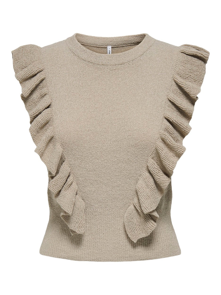 Onlashley Sl O-neck Knt - Taupe