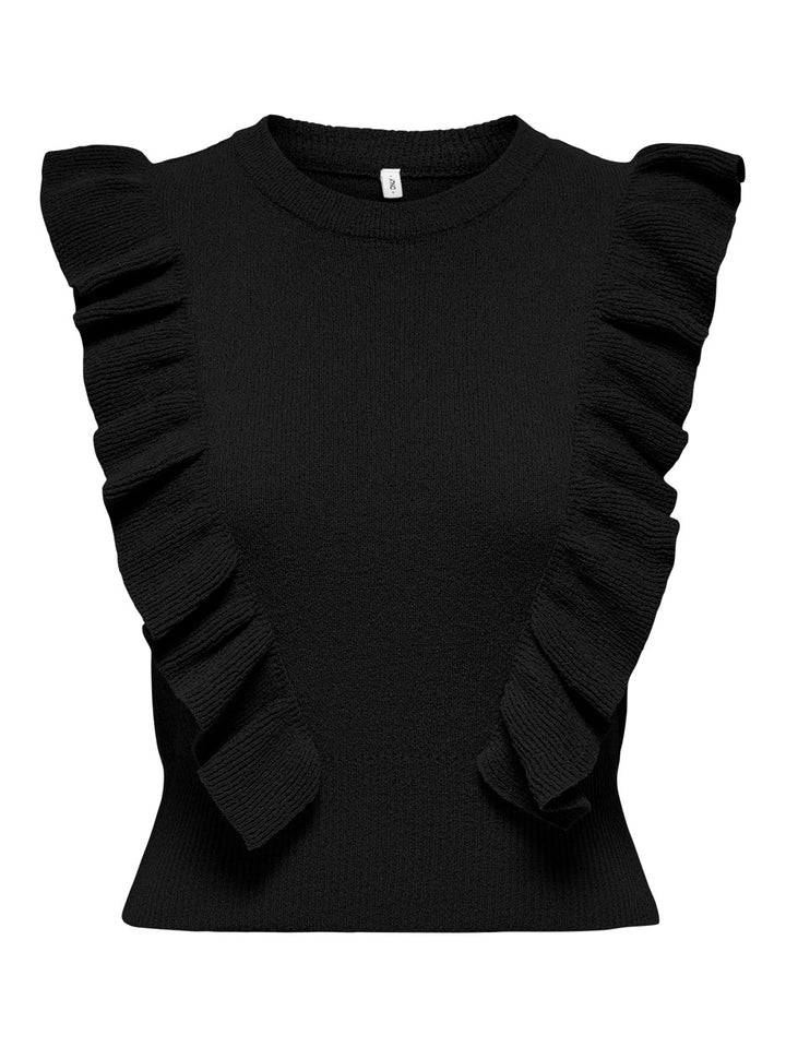 Onlashley Sl O-neck Knt - Zwart