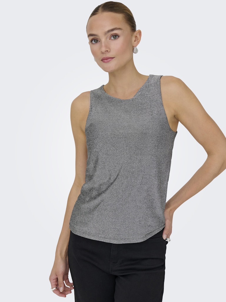 Jdyanni S/l O Neck Tank Top Jrs Dia - Zilverkleurig