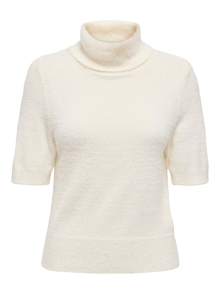 Onlpiumo Ss Highneck Knt - Off-white