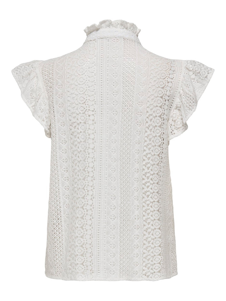 Onlgabina Cap Sleeve Top Wvn - Off-white