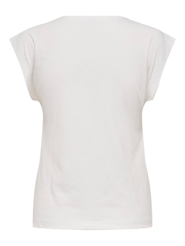 Onldelia S/l O-neck Mix Top Box Jrs - Off-white