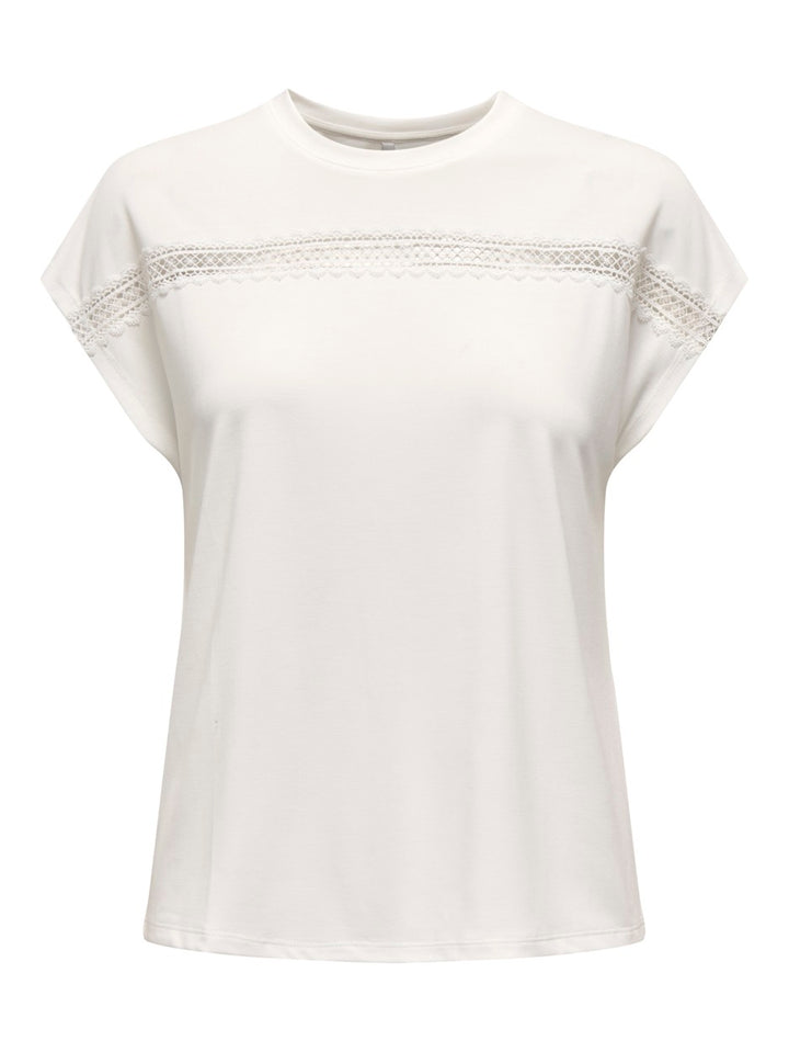 Onlfree Life Batsleeve O-neck Mix Topjrs - Off-white