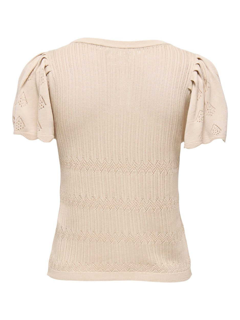 Jdysolis S/s Pullover Knt - Zand