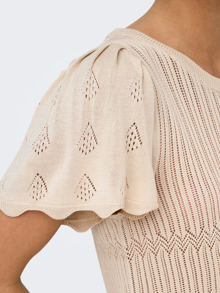 Jdysolis S/s Pullover Knt - Zand