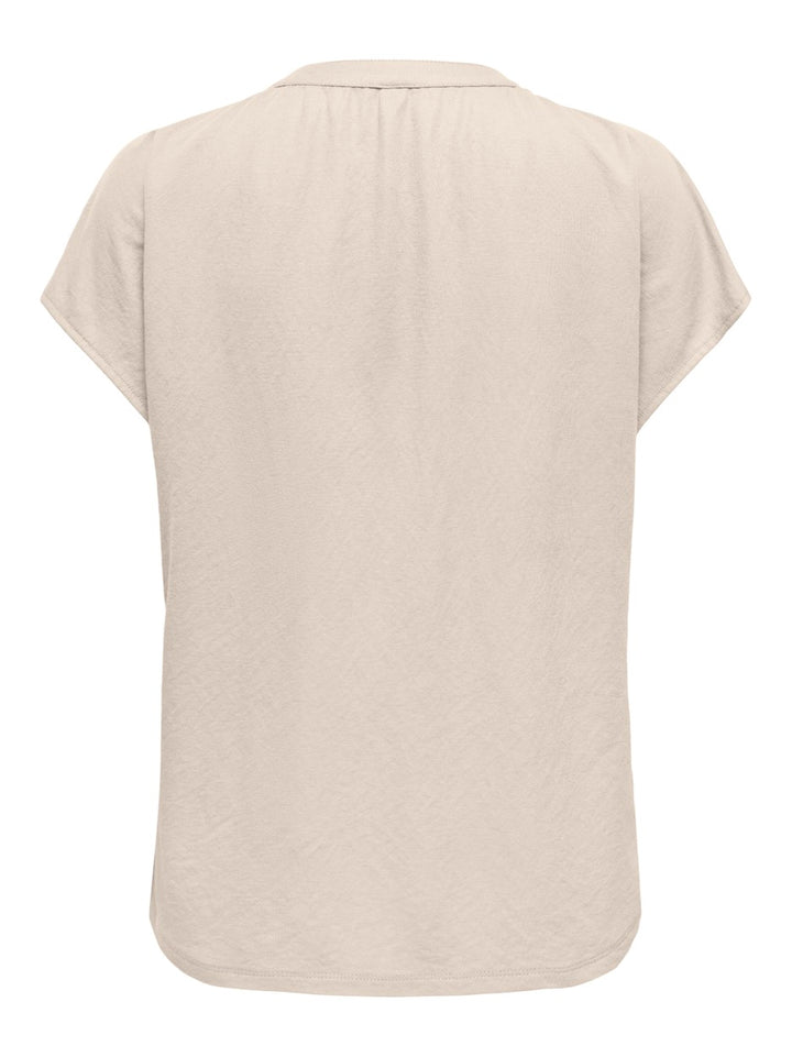 Onljany S/s String Top Jrs - Beige
